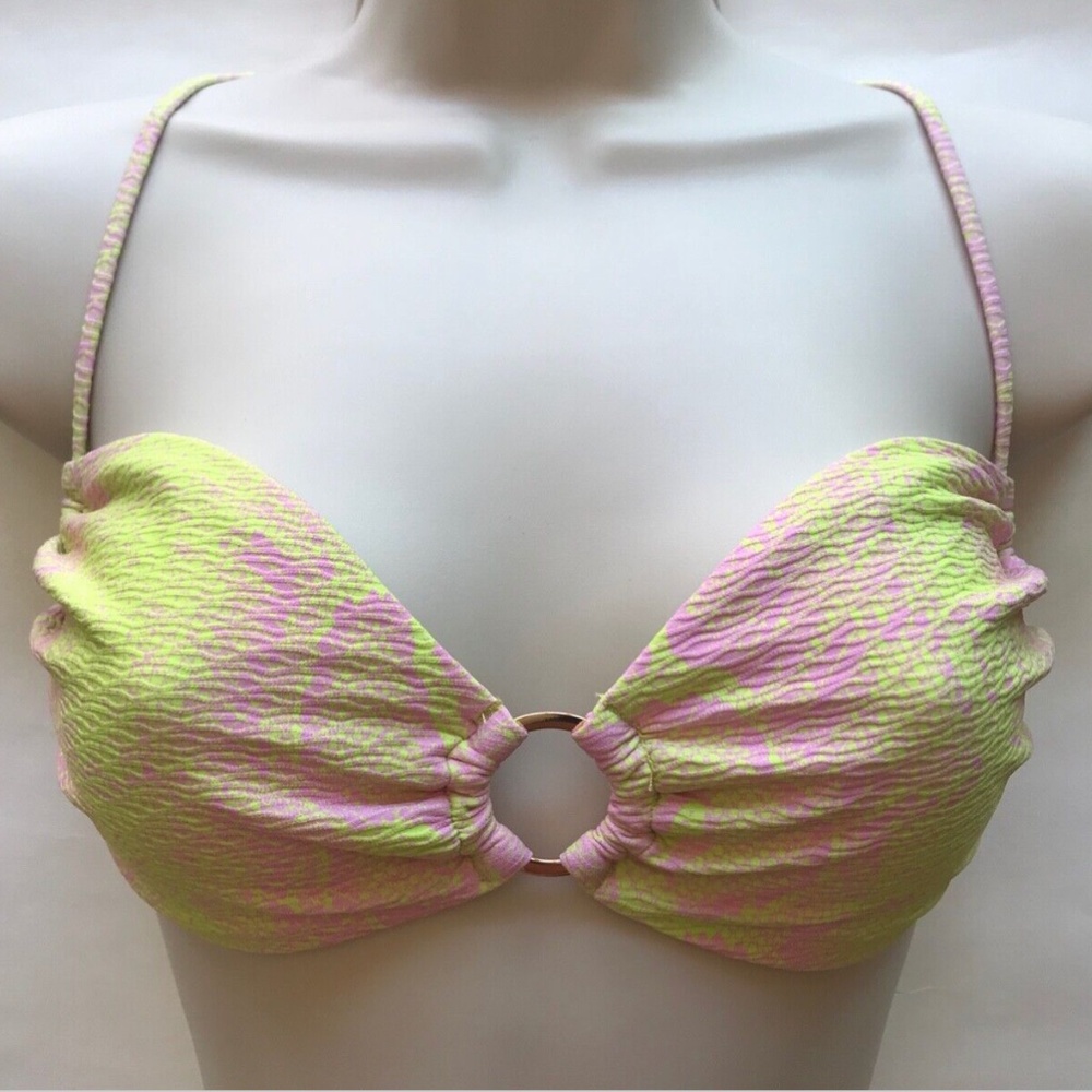 NEW Victoria's Secret Ruched Halter Tie Bikini Top